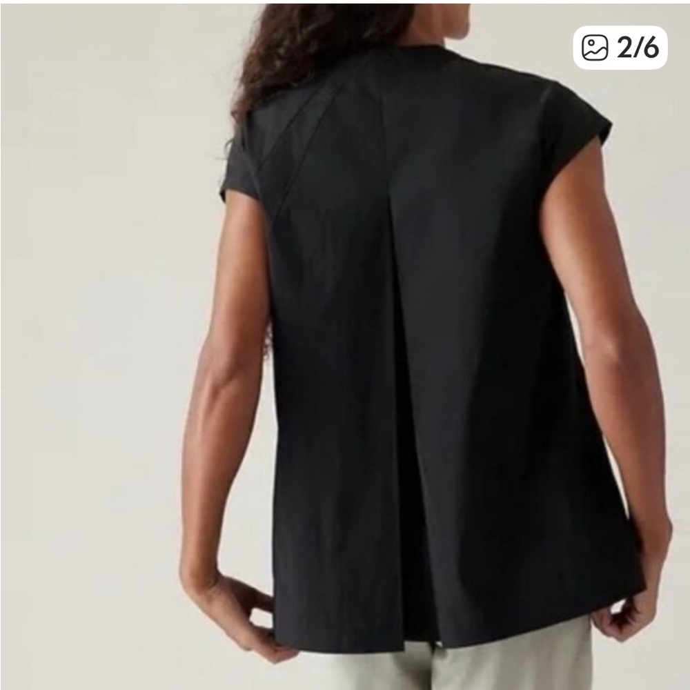 Athleta Performance Poplin Pullover Top Oversized… - image 2